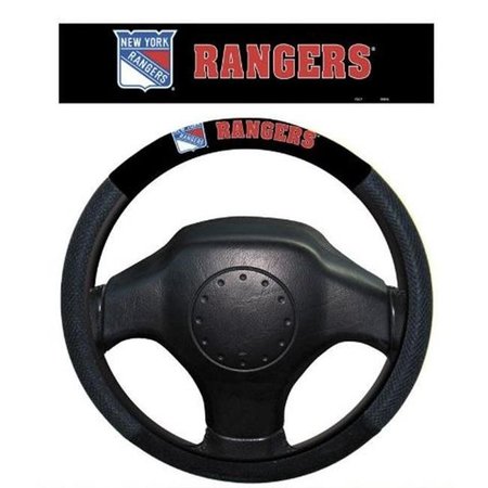 FREMONT DIE INC Fremont Die 88504 New York Rangers Poly-Suede Steering Wheel Cover 88504